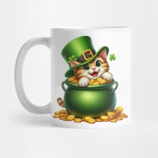 St Patricks Day Savannah Cat Mug